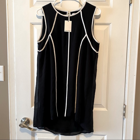 Calvin Klein Tops - NWT Calvin Klein Sleeveless Chiffon Tunic